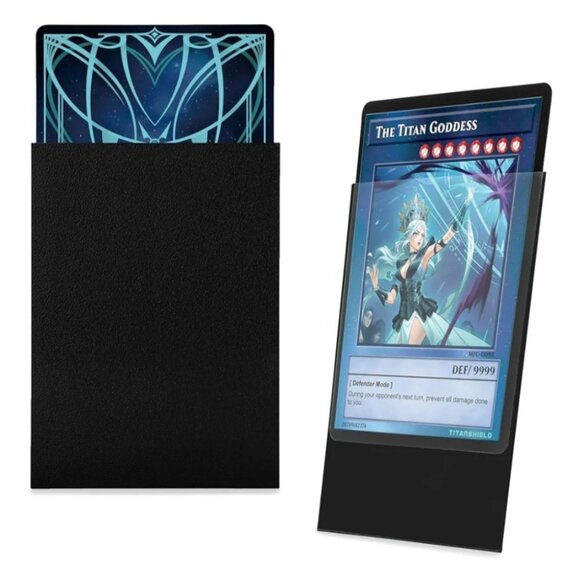 TitanShield (150 Sleeve/Black) Small Japanese Sized Trading Card Sleeves - Picture 5 of 8